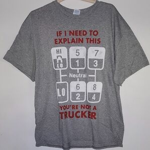 3/$20 NWOT Delta Gray T-Shirt with Red and Blue Logo